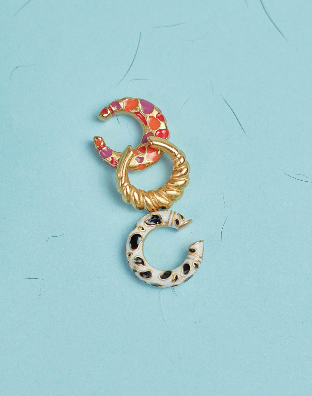 Set of 3 Earcuffs Polka Party