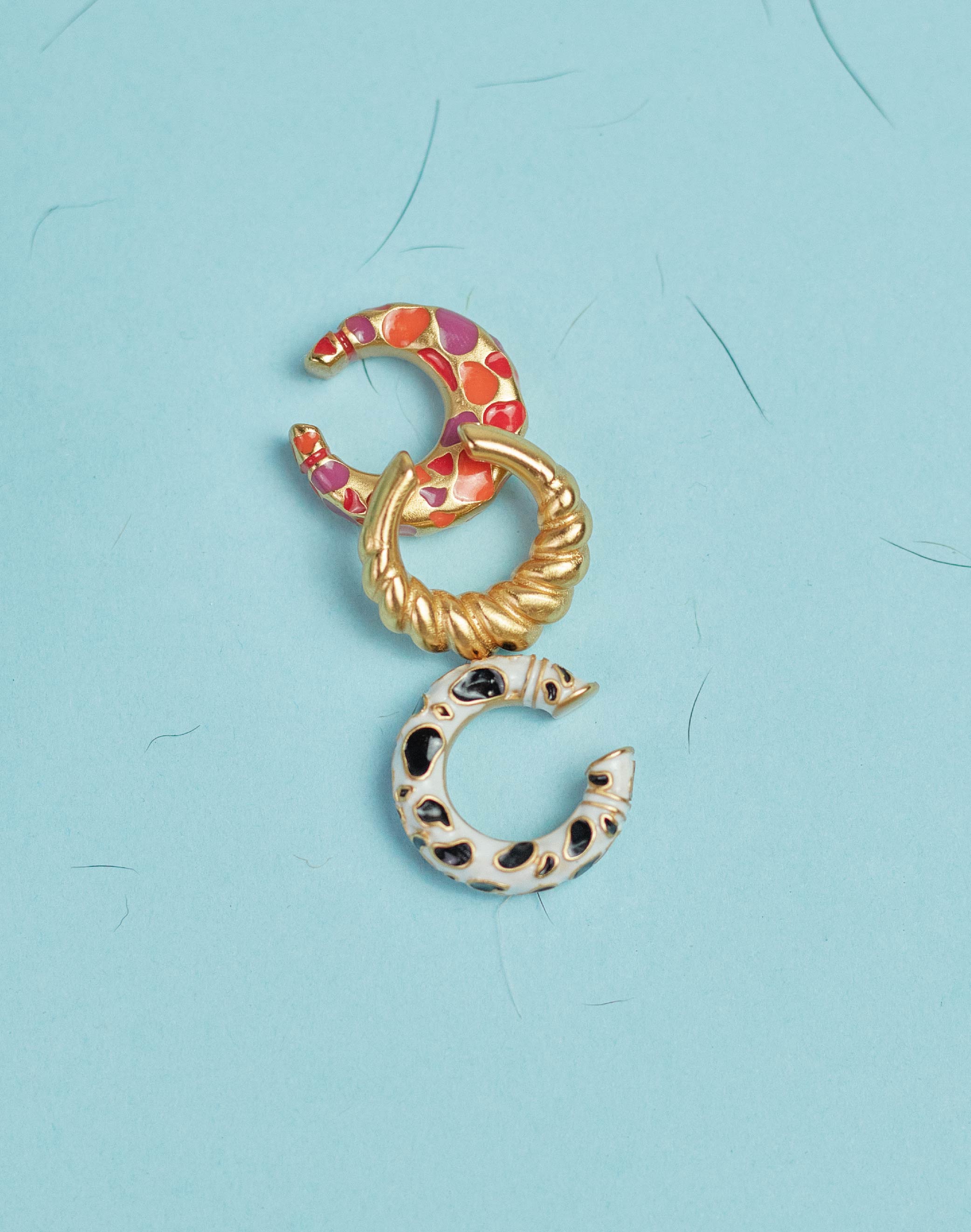 Set of 3 Earcuffs Polka Party