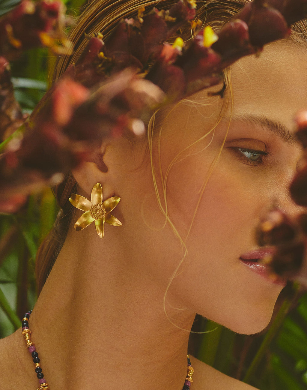 Earrings Passiflora