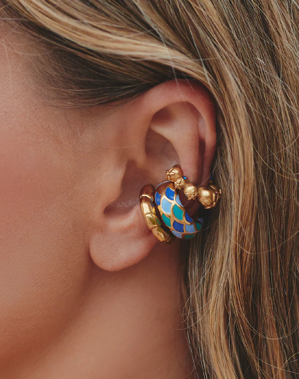 Set of 3 Earcuffs mermaids